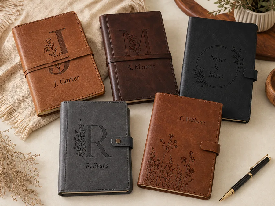 Personalized leather journals